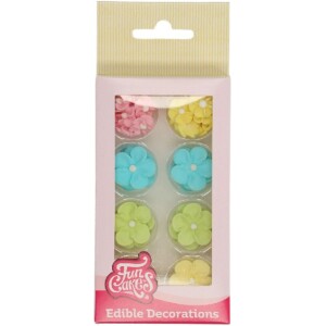Λουλούδια πολύχρωμα παστέλ 32τεμ Funcakes