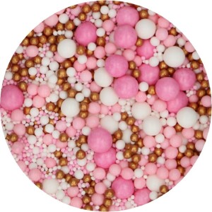 Alternative view of Πέρλες pink celebration soft 80γρ Funcakes