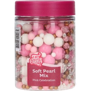 Πέρλες pink celebration soft 80γρ Funcakes