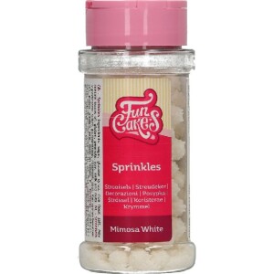 Βρώσιμες μπαλίτσες mimosa λευκές 45γρ Funcakes