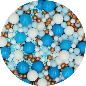 Alternative view of Πέρλες blue celebration soft 80γρ Funcakes