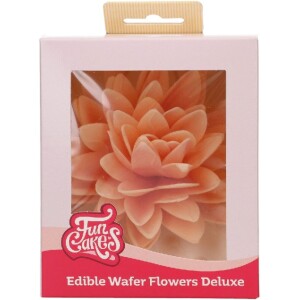 Παιώνια βάφλας πορτοκαλί μεγάλη Deluxe Funcakes