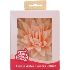 Παιώνια βάφλας πορτοκαλί όμπρε μεγάλη Deluxe Funcakes