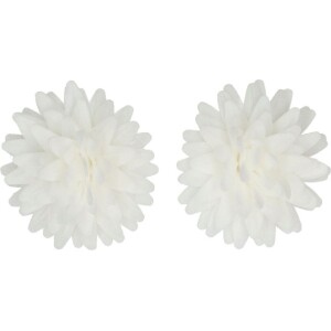 Alternative view of Mαργαρίτες βάφλας λευκές pompom 12τεμ Funcakes