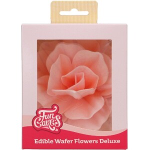 Τριαντάφυλλο βάφλας Pastella ροζ μεγάλο Funcakes