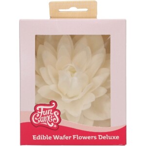 Ντάλια βάφλας λευκή μεγάλη Deluxe Funcakes