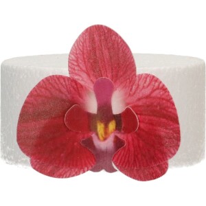 Alternative view of Ορχιδέες βάφλας κόκκινες μεσαίες Deluxe 10τεμ Funcakes