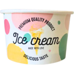 Χάρτινο κυπελάκι παγωτού circles 100cc μικρό 50τεμ