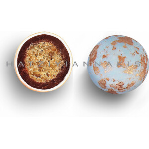 Κουφέτα Crispy twist γαλάζιο χάλκινο πιτσιλωτό 700γρ Χατζηγιαννάκη