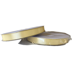 Κορδέλα σατέν ιβουάρ 16mm 91,44m μονής όψης