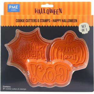 Κουπάτ happy halloween με σφραγίδα 3τεμ PME
