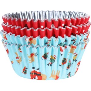 Alternative view of Θήκες Cupcakel Santa & Rudolph 60τεμ PME