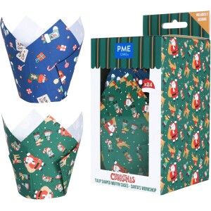 Τουλίπες santa's workshop μπλε πράσινο 24τεμ PME