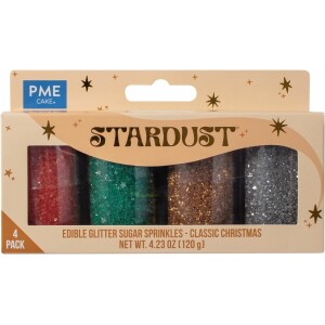 Glitter χριστουγεννιάτικα Stardust 4 χρώματα PME