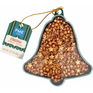 Sprinkles χρυσά Gold Bell 90γρ PME