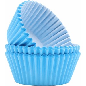 Θήκες cupcake γαλάζιες 5cm 60τεμ PME