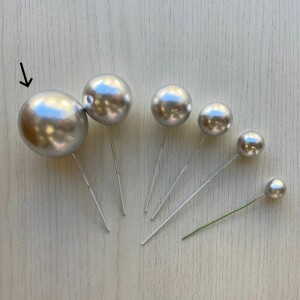 Alternative view of Διακοσμητικές σφαίρες ασημί - Επιλέξτε μέγεθος