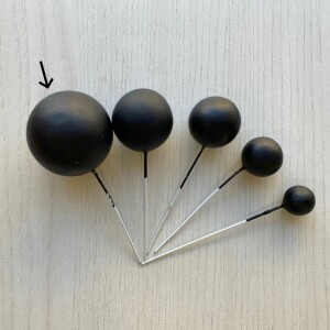 Alternative view of Διακοσμητικές σφαίρες μαύρες - Επιλέξτε μέγεθος