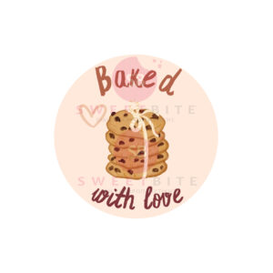 Αυτοκόλλητα Baked with love 25 τεμ