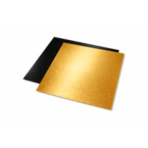 Δίσκοι χάρτινοι 30x30cm μαύρο χρυσό 10 κιλά