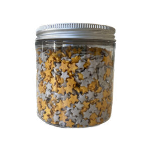 Alternative view of Sprinkles αστεράκια χρυσά- ασημί 400γρ Sweetbite