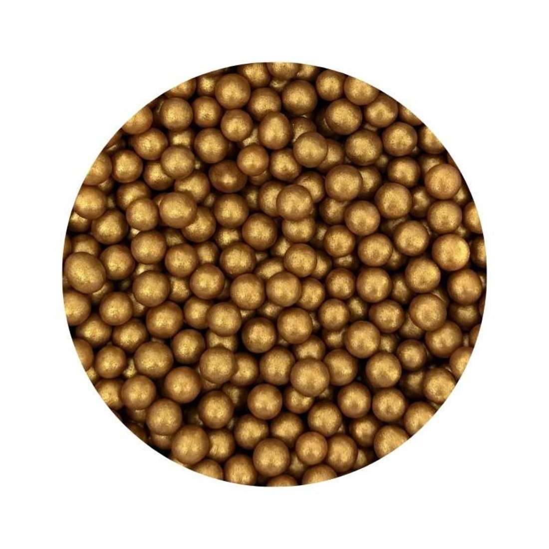 Πέρλες χρυσό σκούρο 4mm 40γρ Sweetbite - Image 2