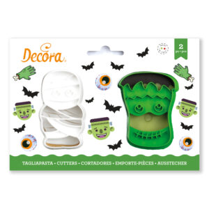 Κουπάτ Halloween μούμια και τέρας 8cm 2τεμ Decora