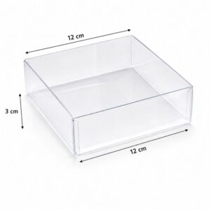 Κουτί διάφανο 12x12x3cm