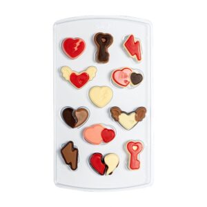 Alternative view of Καλούπι πλαστικό καρδιές love 3cm Decora