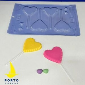 Καλούπι σοκολάτας γλυφιτζούρι καρδιά Porto Formas