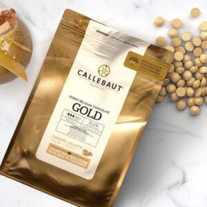 Κουβερτούρα σταγόνες λευκή Gold Caramel 2,5 κιλά Callebaut