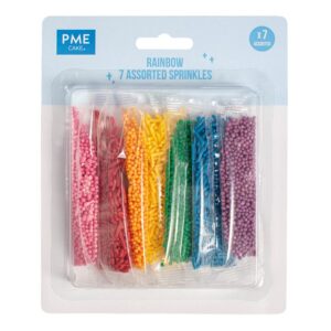 Sprinkles διάφορα σετ 7 σακουλάκια - rainbow PME
