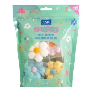 Marshmallow παστέλ λουλούδια 12τεμ
