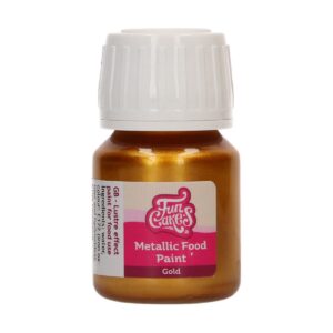 Alternative view of Χρώμα ζαχαροπλαστικής χρυσό metallic gold υγρό 30ml Funcakes