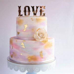 Topper Love με γωνίες 10cm