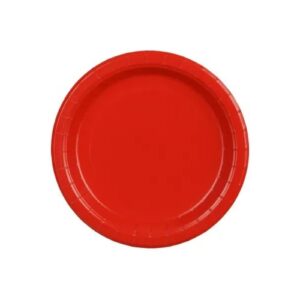 Πιάτα χάρτινα κόκκινα 18cm 6τεμ PartyDeco