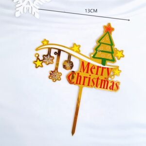 Topper χριστουγεννιάτικο δέντρο Merry Christmas 17cm