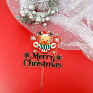 Topper τάρανδος Merry Christmas 16cm