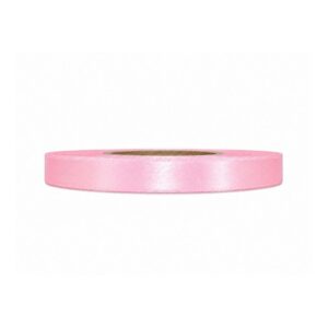 Κορδέλα σατέν ροζ pink 12mm 50m διπλής όψης