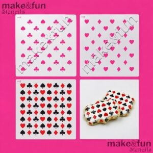 Στένσιλ σχήματα τράπουλας 2τεμ 14x14cm