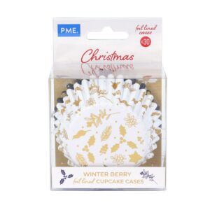 Θήκες cupcake Christmas Winter 5cm 30τεμ PME