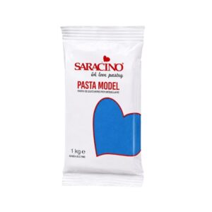 Ζαχαρόπαστα μοντελισμού μπλε 1 κιλό Saracino