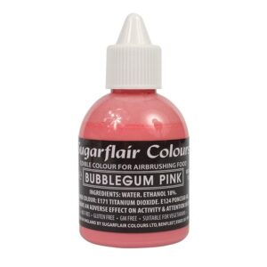 Χρώμα αερογράφου ροζ bubble gum 60ml Sugarflair