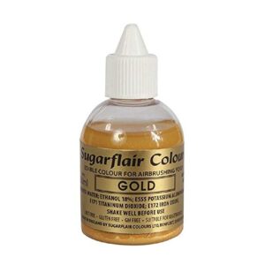 Χρώμα αερογράφου χρυσό 60ml Sugarflair