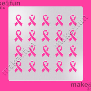 Στένσιλ breast cancer awareness 14x14cm