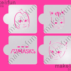 Στένσιλ Pj-masks 6,5cm 4τεμ
