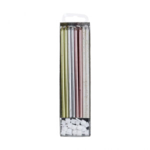 Κεριά πολύχρωμα 14cm 16τεμ PME