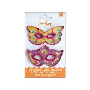 Κουπάτ μάσκες αποκριάτικες 11cm 2τεμ Decora