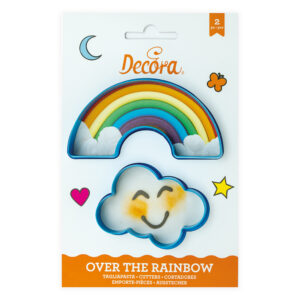 Κουπάτ ουράνιο τόξο και σύννεφο 7-11cm Decora