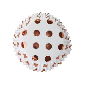 Alternative view of Θήκες cupcake ροζ χρυσό πουά 5cm 30τεμ PME